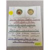Image 1 : 2 commemorative Canadian loonies - United Nations Charter Signing 1945-2020 first ever color loonie 