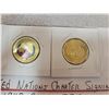 Image 2 : 2 commemorative Canadian loonies - United Nations Charter Signing 1945-2020 first ever color loonie 