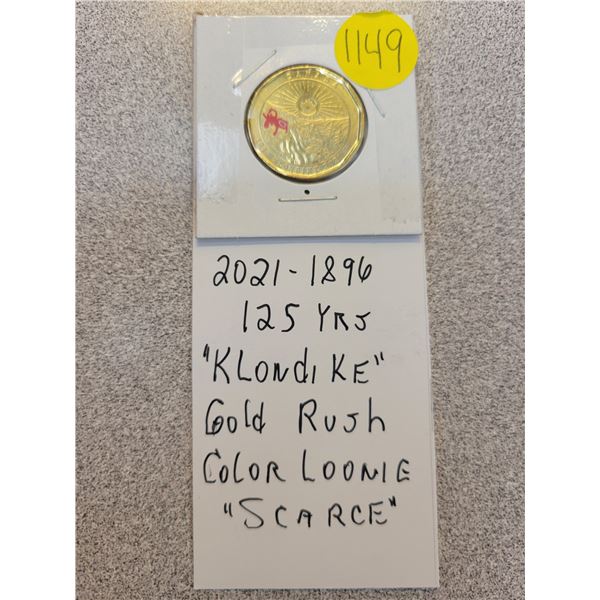 2021-1896 Klondike gold rush color loonie