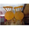 Image 2 : 2 Tall Wooden Bar Stools