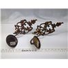 Image 1 : 2 Wrought Iron Candle Sconces