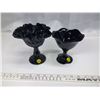 Image 1 : 2 Black Fenton Candy Dishes
