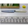Image 2 : Set of 6 Vintage White Handle Butter Knives