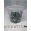 Image 1 : Large Container of Vintage Marbles