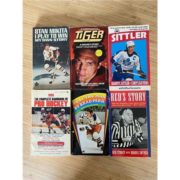 6 NHL hockey pocket books