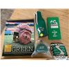 Image 3 : Saskatchewan Roughrider Bundle including 1983 framed team photo, drink cosies, 1980’s cards, etc.