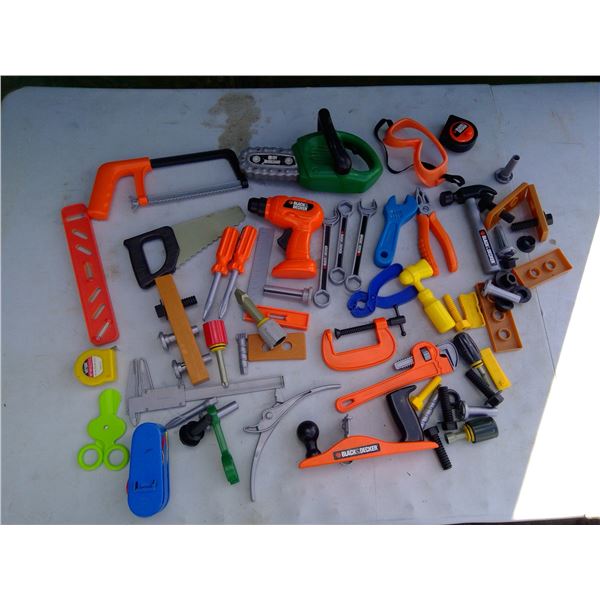 Lot of Children's Plastic Tool Toys