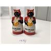 Image 1 : Pair Vintage Black Americana Salt & Pepper Shakers