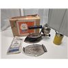 Image 4 : Coleman Model N 4A Instant Lighting Iron W/ Can +  Trivet + Manual + Box
