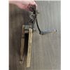 Image 3 : Antique 3 Strand Rope Maker Machine Tool Fence Mount