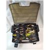 Image 7 : (2) Fishing Rod-Reels Daiwa, Zebco, 4x4 Fenwick Fish Box Full of Tackle