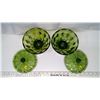 Image 2 : 2 Green Glass Candy Dishes