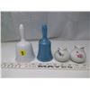 Image 3 : Chinaware Bells and Salt and Pepper Shakers