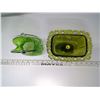 Image 2 : 2 Green Glass Vases/Planter