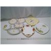 Image 1 : Lot of 8 Pieces of Chinaware Trays and Saucers - Johnson Bros, Clarence, and Royal Albert