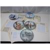 Image 1 : 5 Collector's Art Plates - The Peregrine Falcon, Sweet Stander, Yuan-chun, His-Leng, and The Marble 