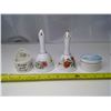 Image 1 : 4 Pieces Ceramic/China - 2 Bells and 2 Containers