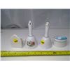 Image 2 : 4 Pieces Ceramic/China - 2 Bells and 2 Containers