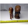 Image 2 : Carved Wooden Elephant and Yak