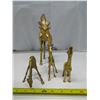 Image 3 : Lot of 4 Brass Giraffes