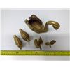Image 2 : Lot of 5 Brass Birds