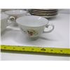 Image 3 : Floral China Dinner Set - Plates, Saucers, Bowls, and Cups