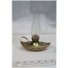 Image 3 : Aladdin Lamp, Green Lamp, 2 Green Chimneys