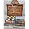 Image 1 : Corvette Plaque + Books (Photo Both Sides plz) Vintage