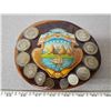 Image 5 : Perfume Atomizer + Costa Rica Plaque with coins from 1965-1978