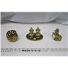 Image 1 : Brass S&P Set, Unicorn Figurine, Candle Holder