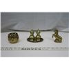 Image 2 : Brass S&P Set, Unicorn Figurine, Candle Holder