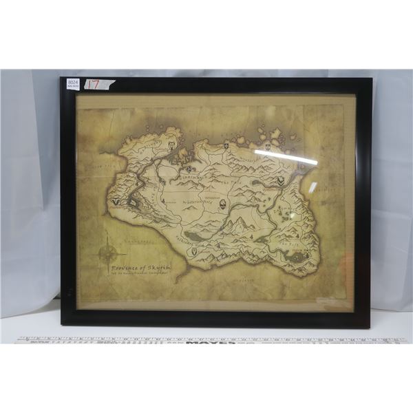Province of Skyrim Map Framed - 30x25"
