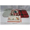 Image 1 : Christmas Theme Kitchen Linens - Table Cloths, Towels, Pot Holders, Etc.