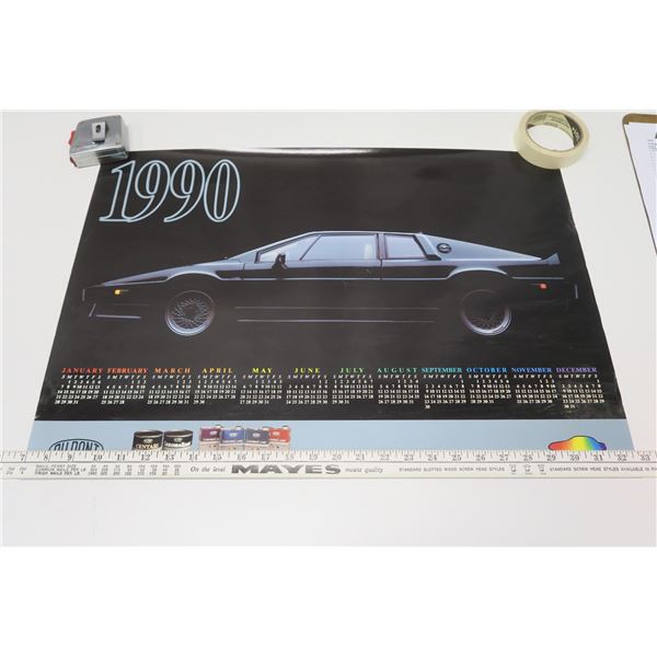 Dupont 1990 Car Poster & Jeff Gordon Nascar Poster