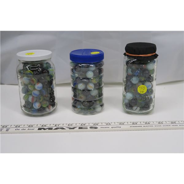 3 Jars of Marbles