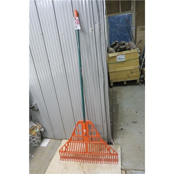 Large Orange Garden Rake