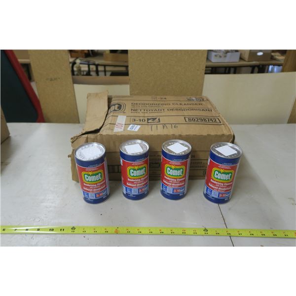 Opened Case of Comet Deodorizing Cleaner - 19 New Cans