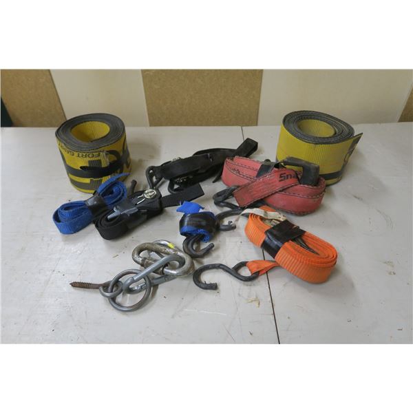 Lot of Tie Downs & Straps