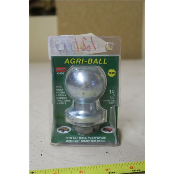 Zinc Trailer Ball Hitch - 1 7/8" x 5/8" Bolt