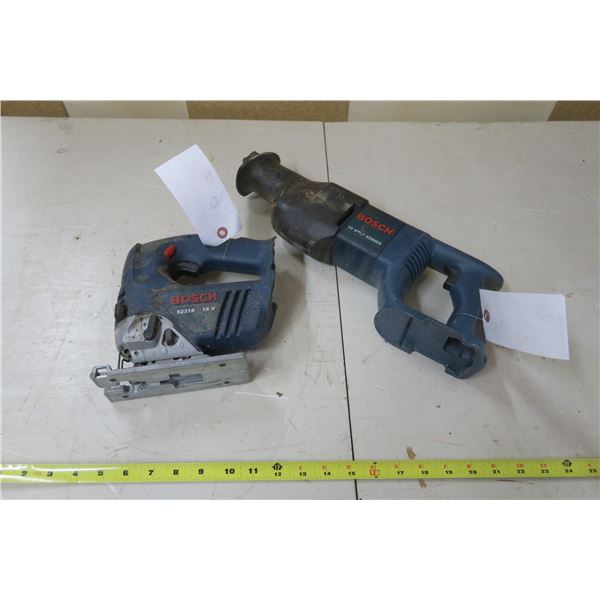 2 Bosch 18v Tools - Reciprocating Saw & Saw
