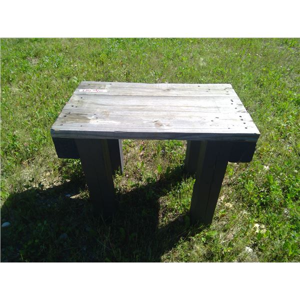 Homebuilt Wooden Bench