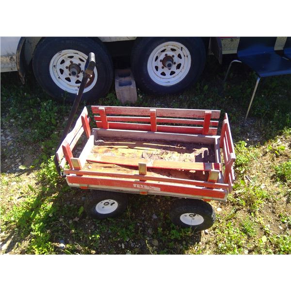 Little Red Wooden Wagon
