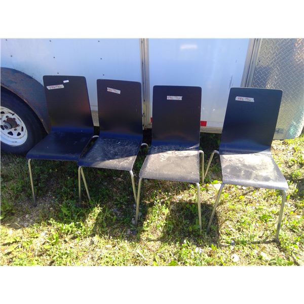 4 Black Chairs