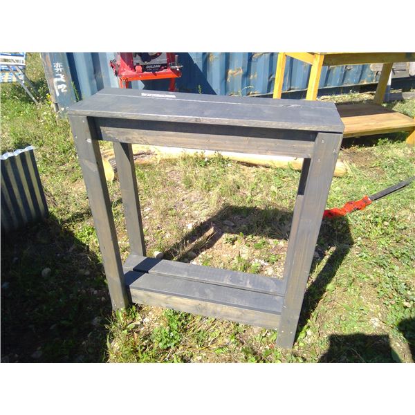 Wooden Shelf (Painted Black) - 31"x 10 1/2" x 36"h