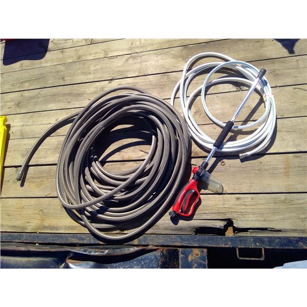 Garden Hose and "Wash-N-Rinse" Pressure Washer Gun