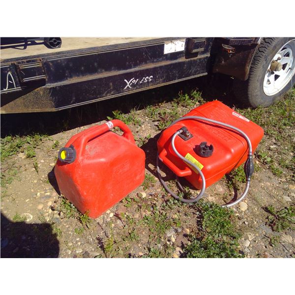 20L Jerry Can, and 25L Gas Can for Baot (Half Full)
