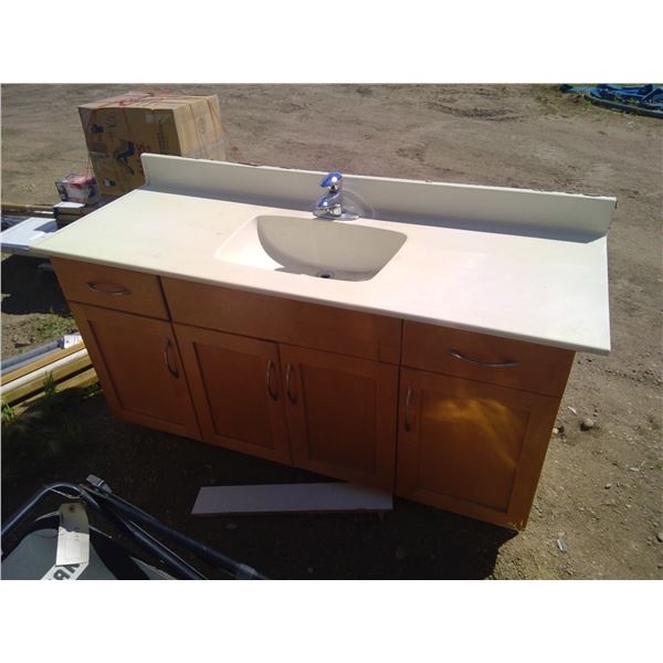 Bathroom Sink and Vanity - 61 x 22x 32"h