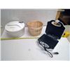 Image 1 : Lot of Misc. Kitchen Items - Mini Waffle Maker, Salad Tosser, and Basket