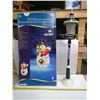 Image 1 : Light Up Xmas Yard Decorations - Snowman and Lamp
