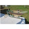 Image 3 : antique kids sled, green.